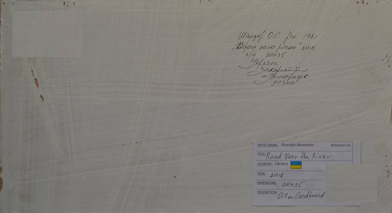 Original Abstract Expressionism Landscape Painting by Shandor Alexander