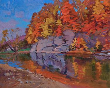 Original Abstract Expressionism Landscape Paintings by Shandor Alexander