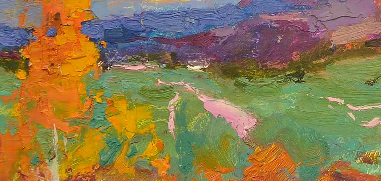 Original Art Deco Landscape Painting by Shandor Alexander