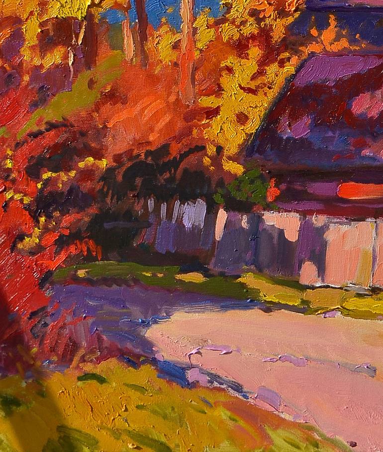 Original Abstract Expressionism Architecture Painting by Shandor Alexander