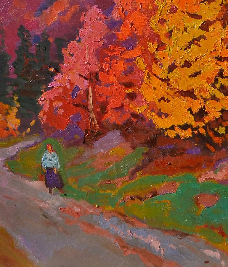 Original Abstract Expressionism Landscape Painting by Shandor Alexander