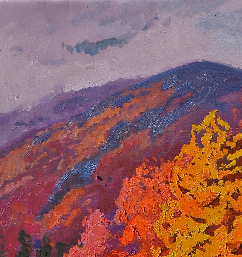 Original Abstract Expressionism Landscape Painting by Shandor Alexander