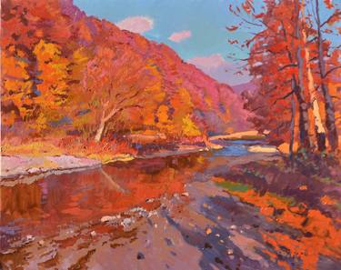 Original Abstract Expressionism Landscape Paintings by Shandor Alexander