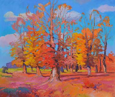 Original Abstract Expressionism Landscape Paintings by Shandor Alexander