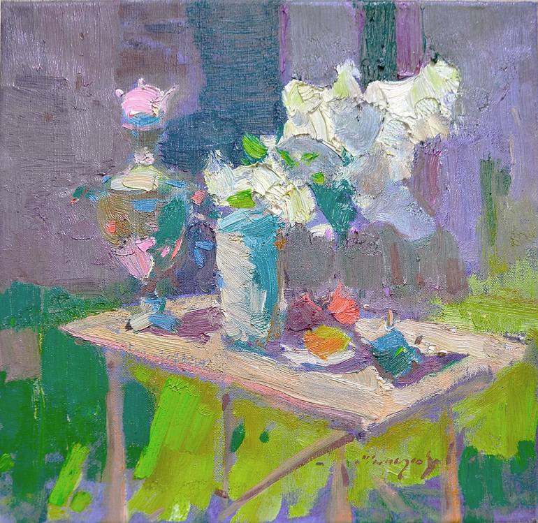Print of Abstract Expressionism Garden Paintings by Shandor Alexander