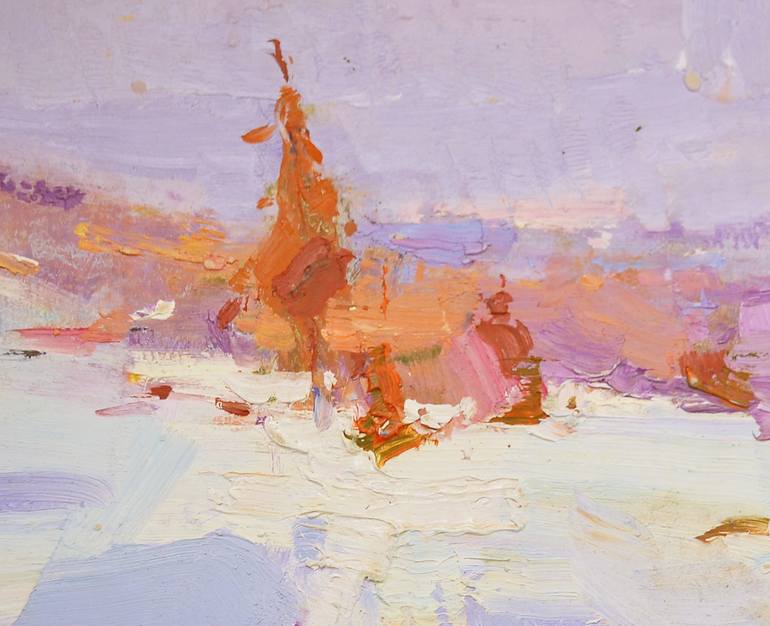 Original Abstract Expressionism Landscape Painting by Shandor Alexander