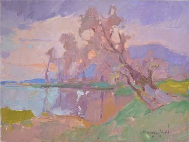Original Abstract Expressionism Landscape Paintings by Shandor Alexander