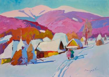 Original Abstract Expressionism Landscape Paintings by Shandor Alexander