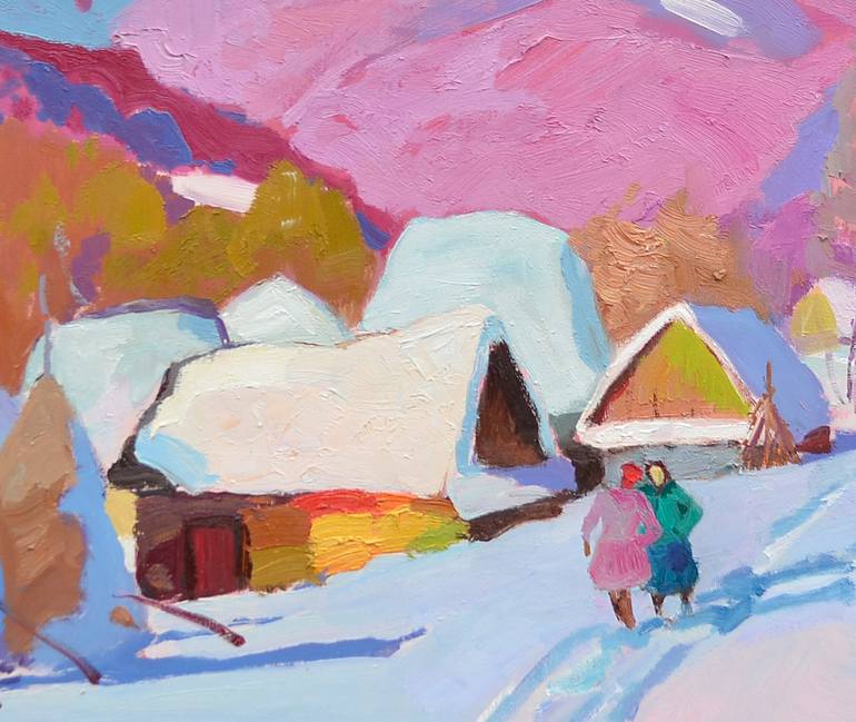 Original Abstract Expressionism Landscape Painting by Shandor Alexander