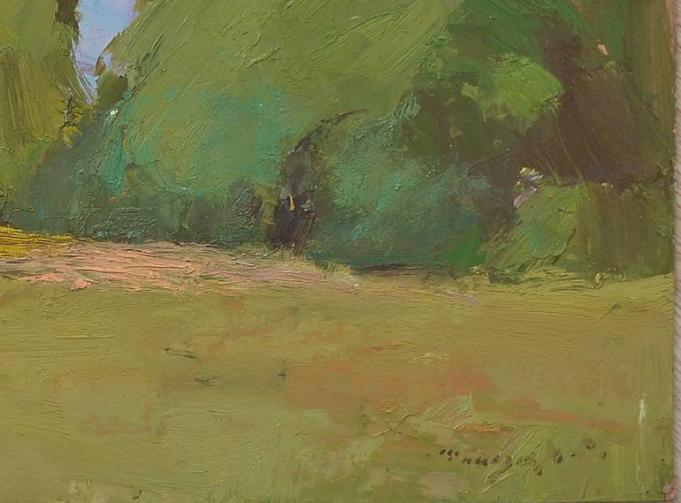 Original Abstract Expressionism Beach Painting by Shandor Alexander