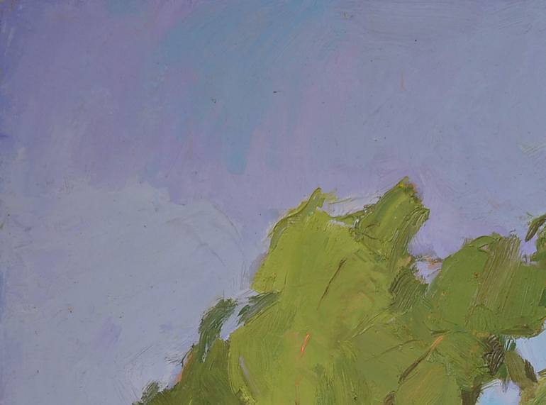 Original Abstract Expressionism Beach Painting by Shandor Alexander