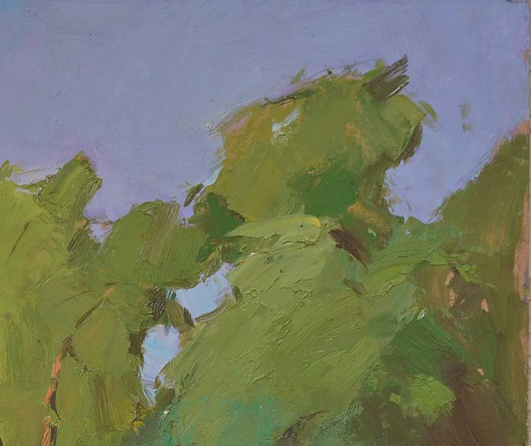 Original Abstract Expressionism Beach Painting by Shandor Alexander