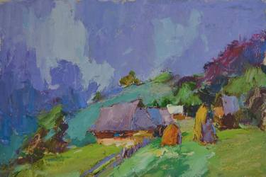 Original Art Deco Landscape Paintings by Shandor Alexander