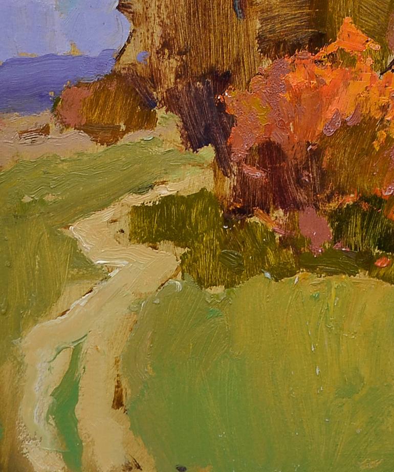 Original Abstract Expressionism Landscape Painting by Shandor Alexander