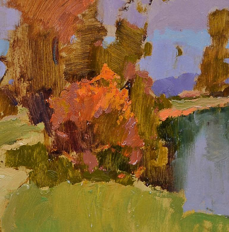 Original Abstract Expressionism Landscape Painting by Shandor Alexander