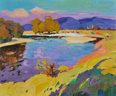 Original Abstract Expressionism Landscape Paintings by Shandor Alexander