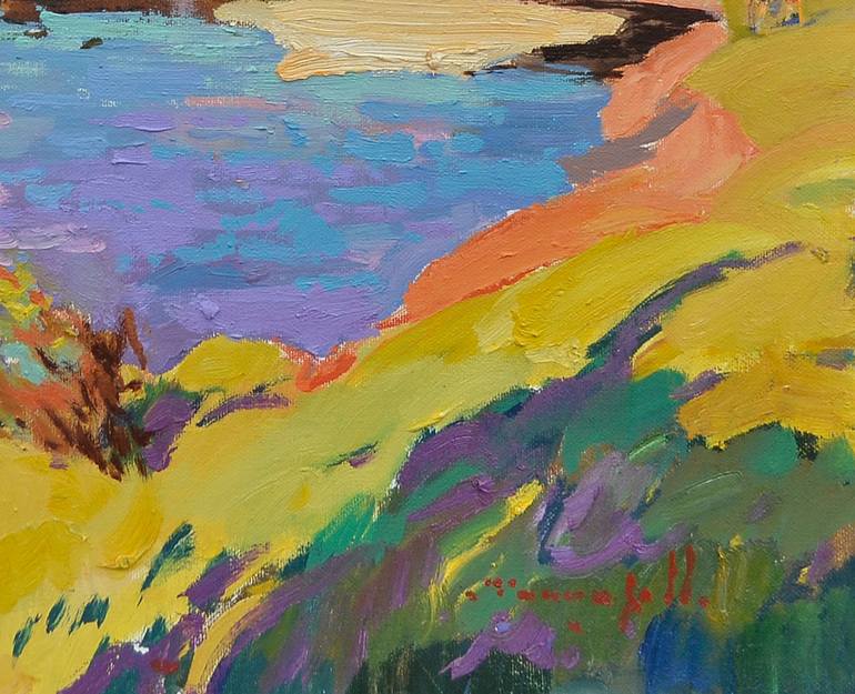 Original Abstract Expressionism Landscape Painting by Shandor Alexander