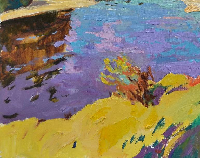 Original Abstract Expressionism Landscape Painting by Shandor Alexander