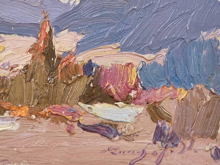 Original Abstract Expressionism Landscape Painting by Shandor Alexander