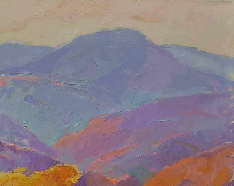 Original Abstract Expressionism Landscape Painting by Shandor Alexander