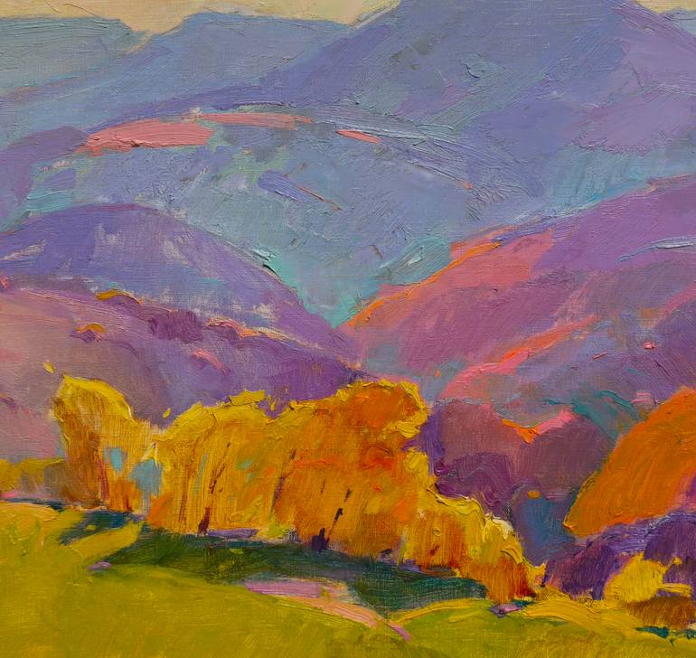 Original Abstract Expressionism Landscape Painting by Shandor Alexander