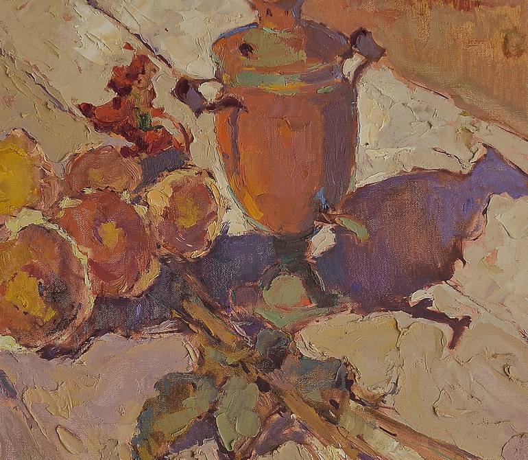 Original Abstract Expressionism Still Life Painting by Shandor Alexander