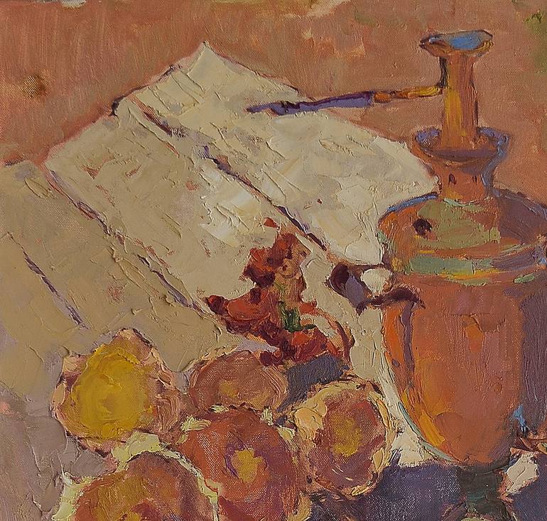 Original Abstract Expressionism Still Life Painting by Shandor Alexander