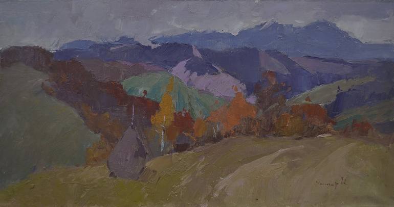Print of Abstract Expressionism Landscape Paintings by Shandor Alexander