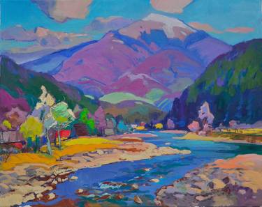 Original Art Deco Landscape Paintings by Shandor Alexander