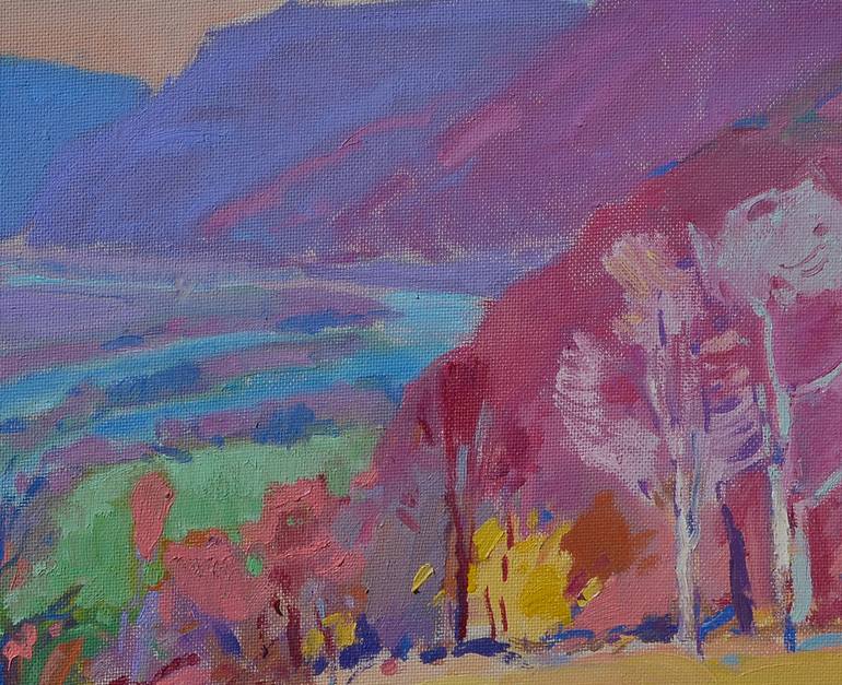 Original Abstract Expressionism Landscape Painting by Shandor Alexander