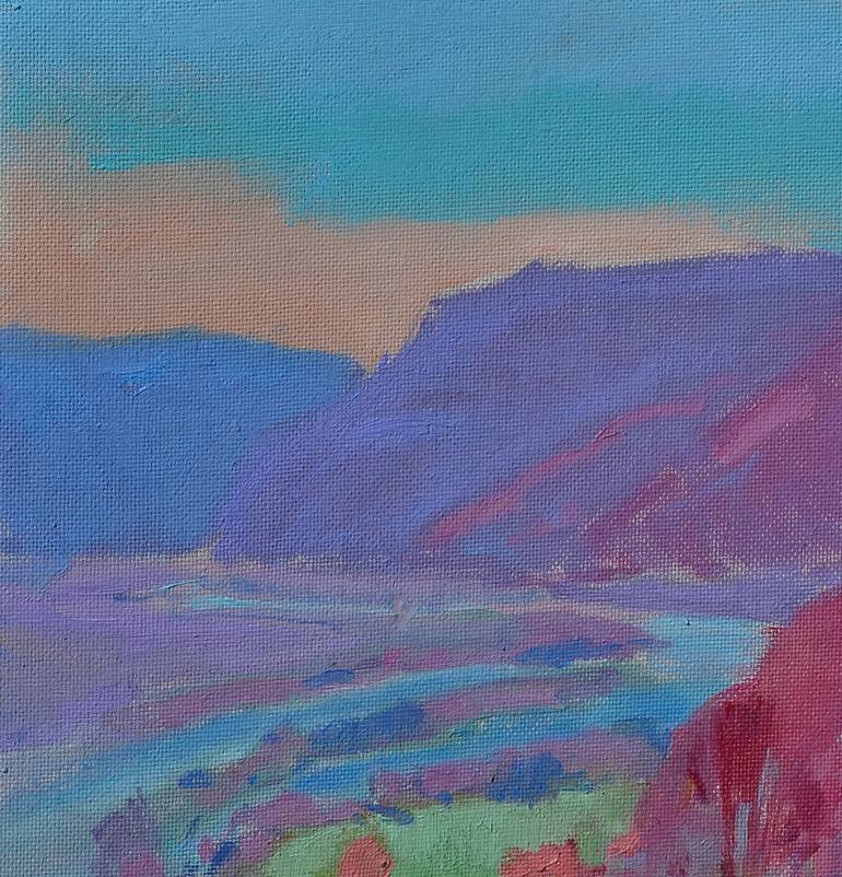 Original Abstract Expressionism Landscape Painting by Shandor Alexander