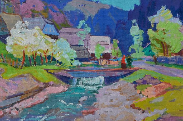 Original Abstract Landscape Painting by Shandor Alexander