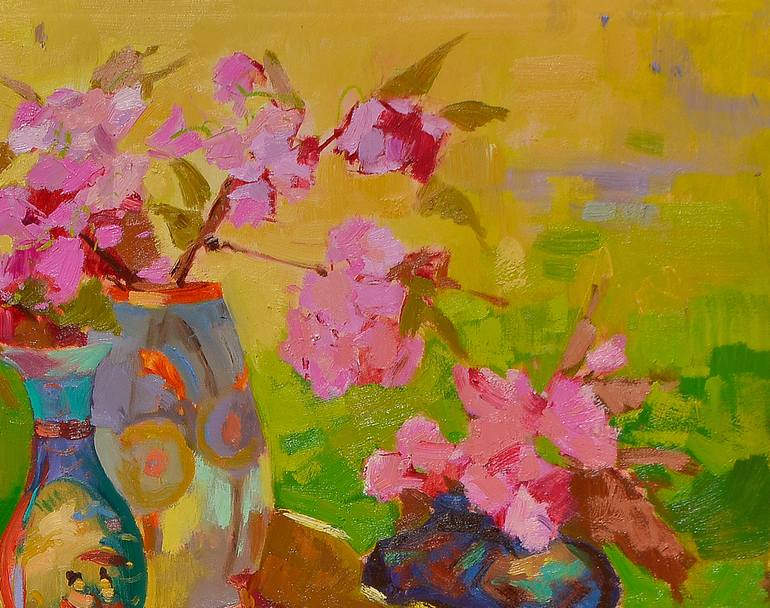 Original Abstract Expressionism Still Life Painting by Shandor Alexander