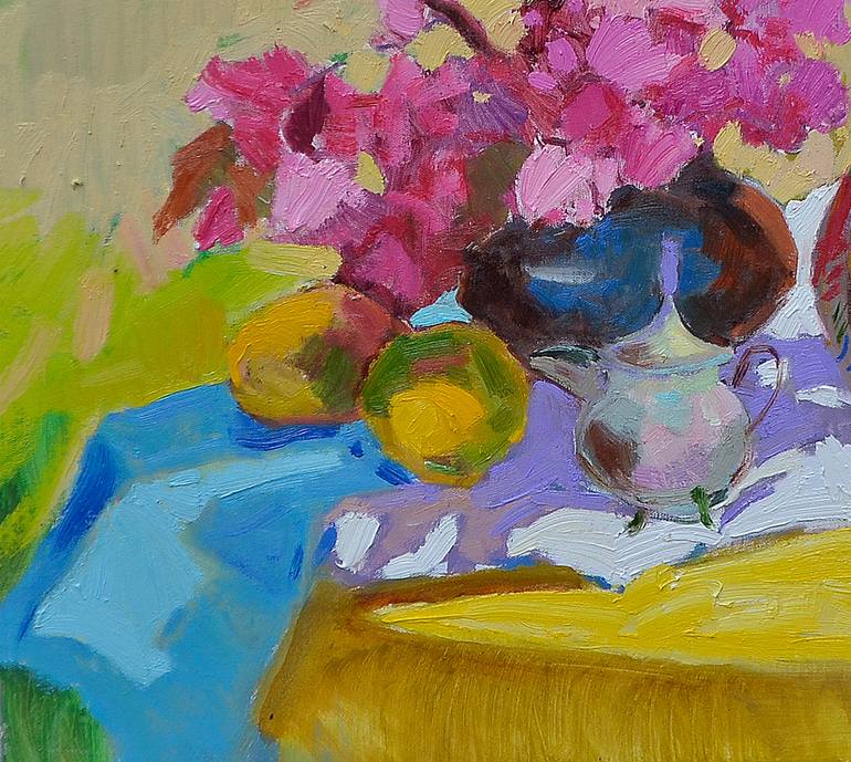 Original Abstract Expressionism Food & Drink Painting by Shandor Alexander