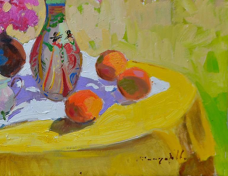 Original Abstract Expressionism Food & Drink Painting by Shandor Alexander