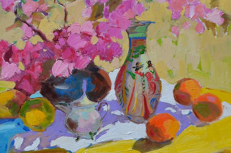 Original Abstract Expressionism Food & Drink Painting by Shandor Alexander