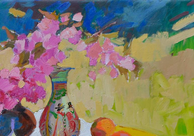 Original Abstract Expressionism Food & Drink Painting by Shandor Alexander