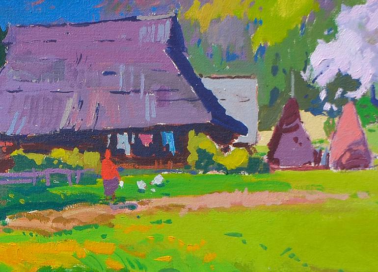 Original Abstract Expressionism Family Painting by Shandor Alexander