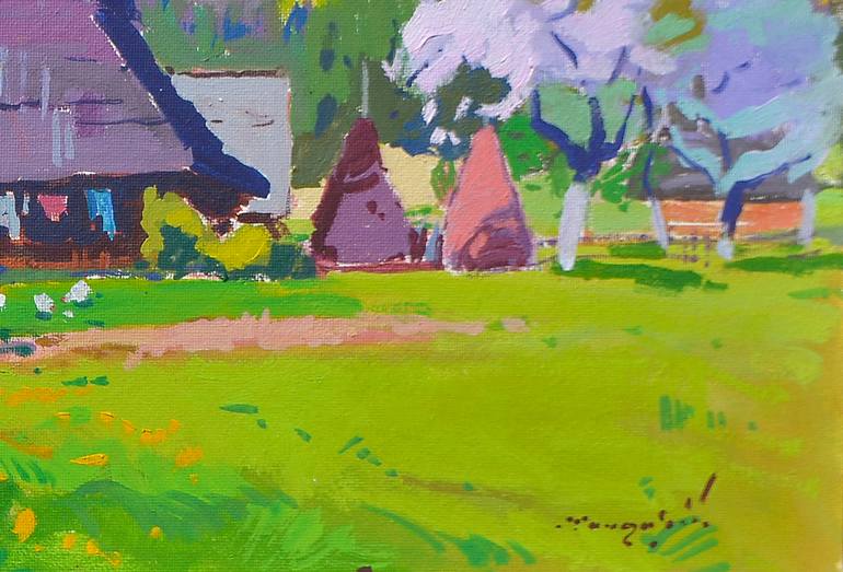 Original Abstract Expressionism Family Painting by Shandor Alexander
