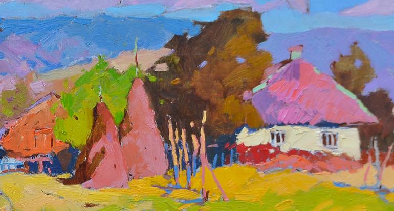 Original Abstract Expressionism Landscape Painting by Shandor Alexander