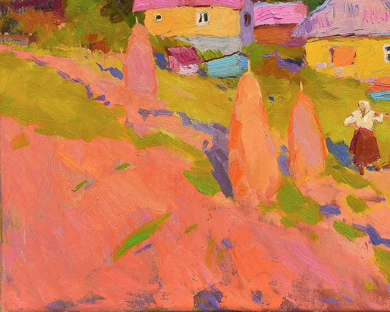 Original Abstract Expressionism Landscape Painting by Shandor Alexander