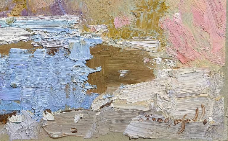 Original Abstract Expressionism Landscape Painting by Shandor Alexander
