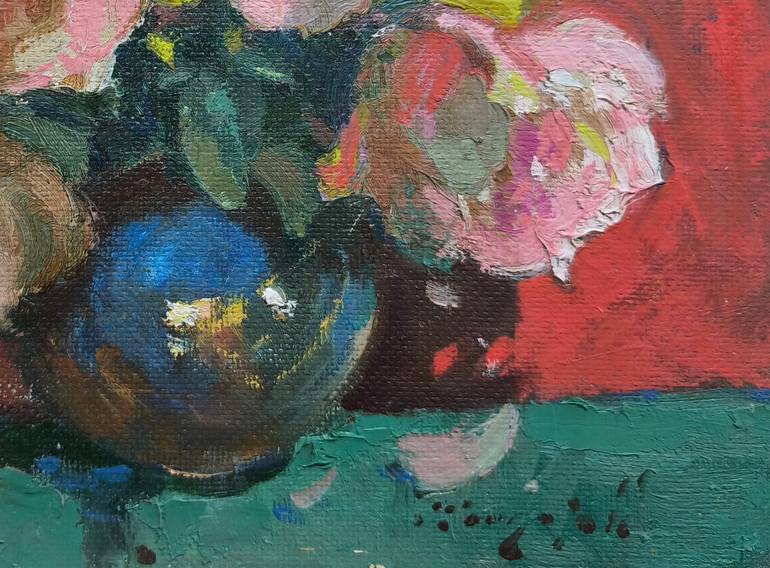 Original Abstract Expressionism Still Life Painting by Shandor Alexander
