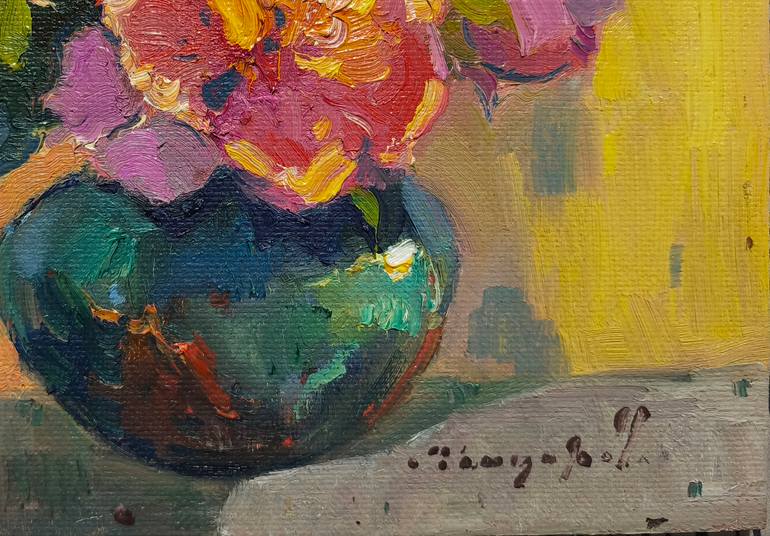 Original Abstract Expressionism Still Life Painting by Shandor Alexander