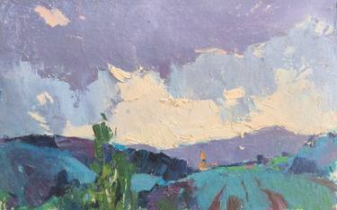 Original Art Deco Landscape Paintings by Shandor Alexander