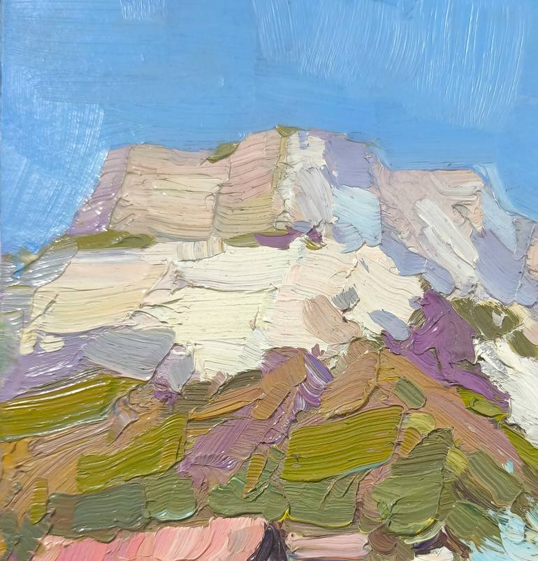 Original Art Deco Landscape Painting by Shandor Alexander