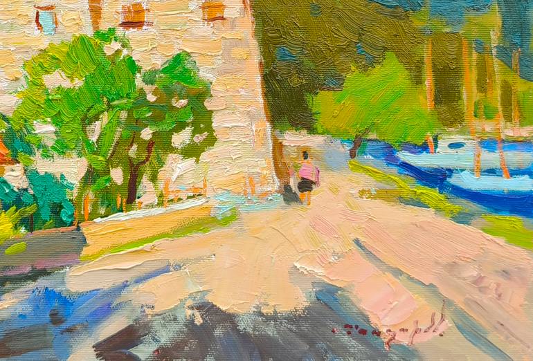 Original Abstract Expressionism Architecture Painting by Shandor Alexander