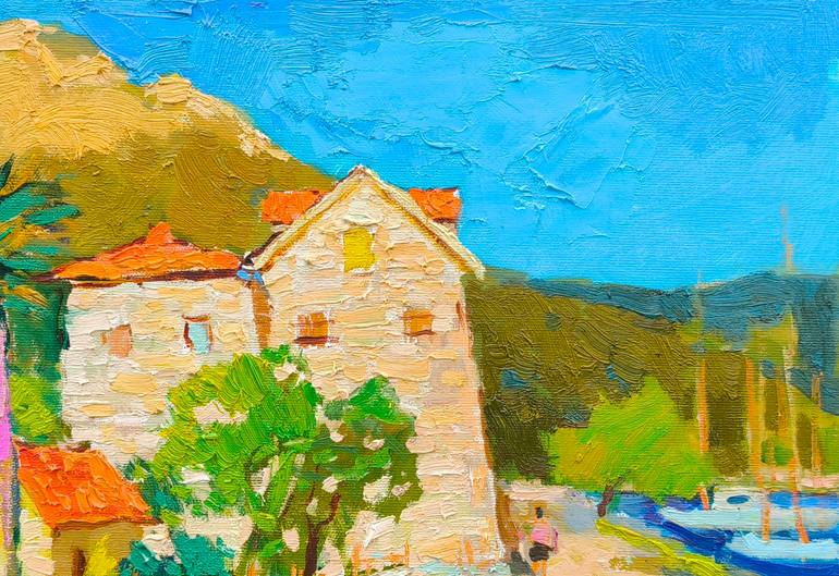Original Abstract Expressionism Architecture Painting by Shandor Alexander