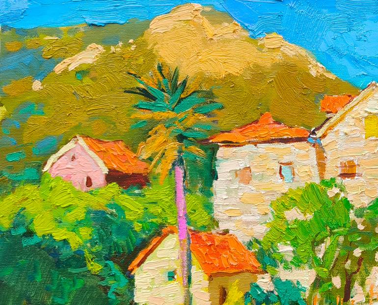 Original Abstract Expressionism Architecture Painting by Shandor Alexander