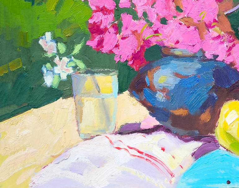 Original Abstract Expressionism Still Life Painting by Shandor Alexander